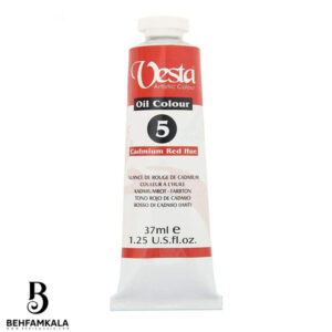 رنگ روغن وستا مدل Cadmium Red Hue 5 حجم 37 میلی لیتر