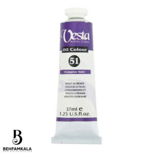 رنگ روغن وستا Ultramarine Violet 51 حجم 37 میلی لیتر