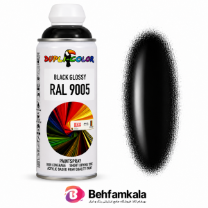 اسپری رنگ دوپلی کالر مشکی براق مدل RAL 9005