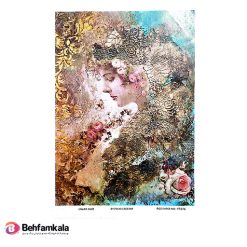 قیمتدکوپاژ برنجی (الیافی) پشت چسب دار ریچ کد 276