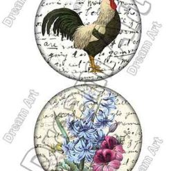 دکوپاژ برنجی(الیافی)دریم آرت کد 144 طرح حیوان و گل