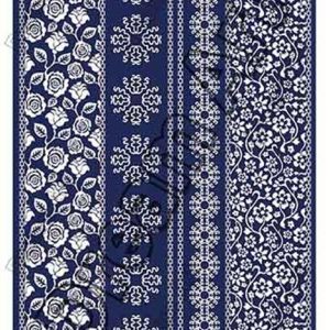 دکوپاژ برنجی(الیافی)دریم آرت کد 247 گل آبی