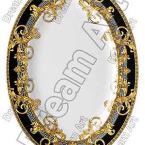 دکوپاژ برنجی(الیافی)دریم آرت کد 338 زمینه دایره ای