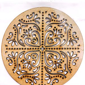 موتیف چوبی طرح ماندالا 1