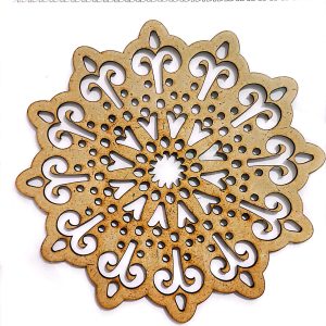 موتیف چوبی طرح ماندالا 3