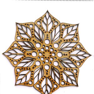 موتیف چوبی طرح ماندالا 6