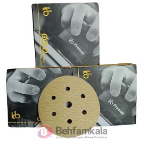 سنباده گرد سوراخدار kb مدل GOLD Premium 150 mm 6+1H شماره ۱۰۰