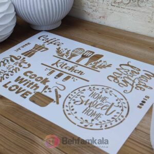 شابلون استنسیل کد 101 ابعاد 25*35