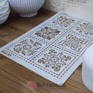 شابلون استنسیل کد 103 ابعاد 25*35