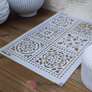 شابلون استنسیل کد 104 ابعاد 25*35
