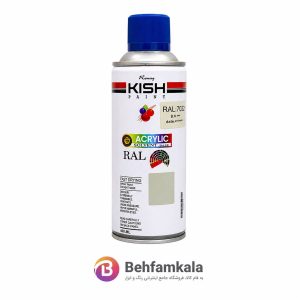 اسپری رنگ رونق کیش مدل طوسی روشن RAL 7032