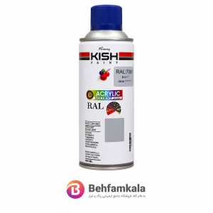 اسپری رنگ رونق کیش مدل طوسی RAL 7001