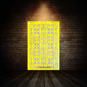 شابلون استنسیل ابعاد 50*35 کد HNC 213