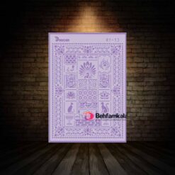 شابلون استنسیل ابعاد 52*38 کد RT 13