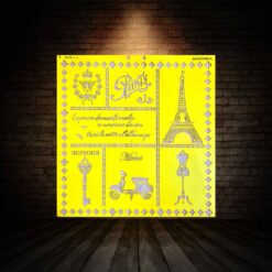 شابلون استنسیل ابعاد 50*50 کد B LIP 4