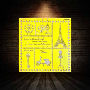 شابلون استنسیل ابعاد 50*50 کد B LIP 4