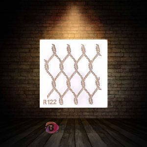شابلون استنسیل  ابعاد 15*15 کد R122