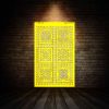 شابلون استنسیل ابعاد 50*35 کد HNC 89