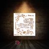 شابلون استنسیل  ابعاد 20*20 کد 61070