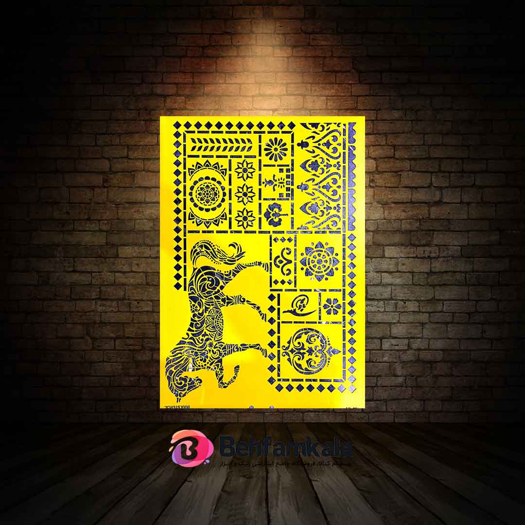 شابلون استنسیل ابعاد 70*50 کد LIP80