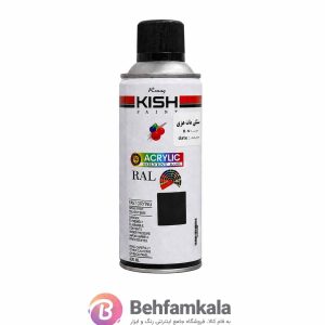 اسپری رنگ رونق کیش مدل مشکی مات RAL 9005M