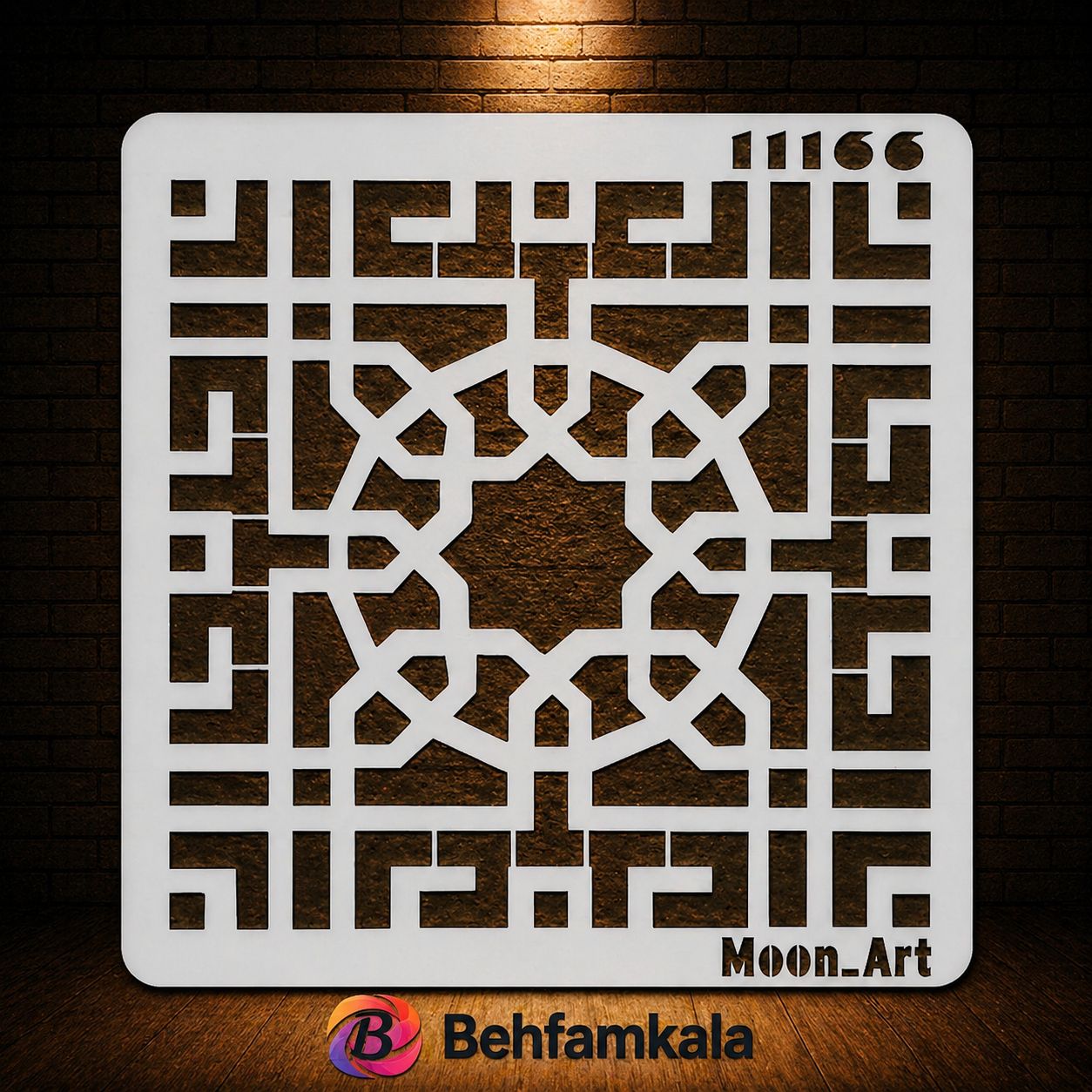 شابلون استنسیل ابعاد 15*15 کد 11166