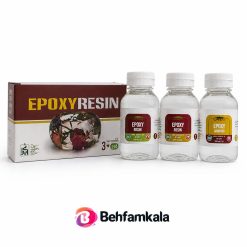 رزین اپوکسی شفاف 750 گرمی به همراه هاردنر (خشک کن) نیمه رقیق گاندو