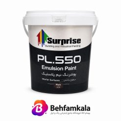 رنگ نیم پلاستیک سفید 5 کیلویی سورپرایز کد pL550