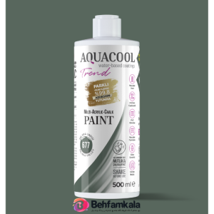 رنگ اکریلیک چندسطحی آکواکول ترند (Aquacool Trend) سبز زیتونی کد 677