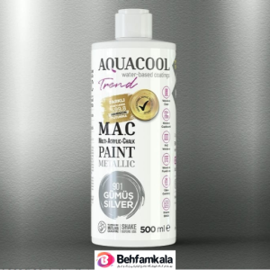 رنگ اکریلیک متالیک آکواکول ترند (Aquacool Trend) نقره‌ای کد 901