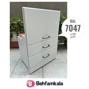 نمونه‌ی اجرای رنگ آکواکول ترند خاکستری روشن RAL 7047